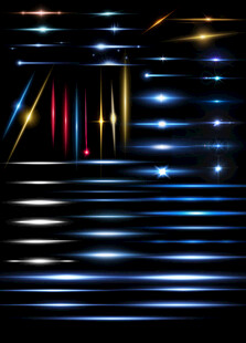 炫酷霓虹线条光影光效高光素材