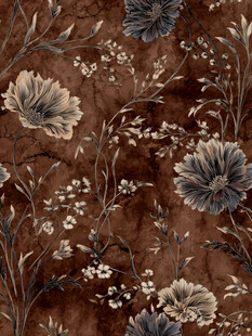 复古花卉图案布料