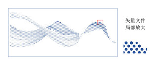 激光圆点冲孔飘带