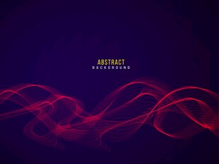 梦幻紫色背景红色光效线条