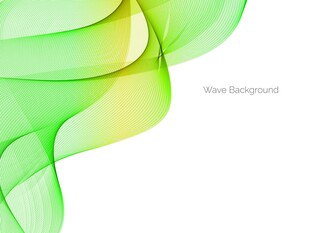 绿色动感线条抽象矢量背景