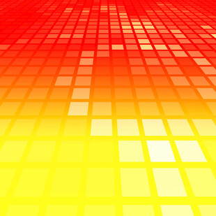红黄渐变方块矢量背景
