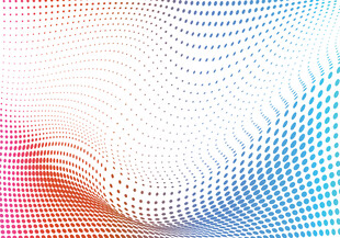 渐变波点抽象背景图案