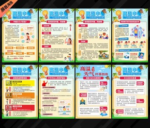 预防中暑宣传展板