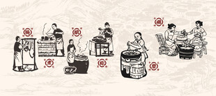 客家文化传统手工艺制作场景