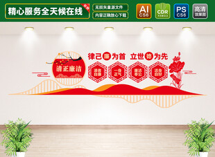 清正廉洁文化墙