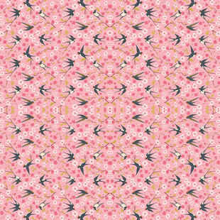 粉色花卉图案背景纹理