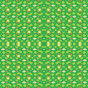 绿色花卉图案背景纹理