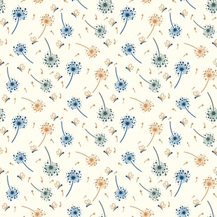 清新花卉图案背景