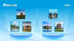 立体展示多幅风景展板