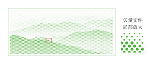 水墨风山水图案铝单板冲孔