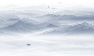 水墨山水画