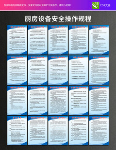 厨房设备安全操作规程