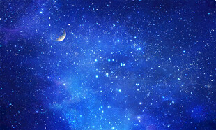 蓝色星空软膜天花灯箱