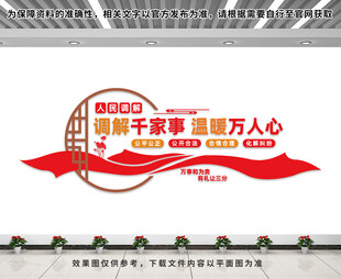 人民调解室文化墙