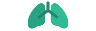绿色肺部图标