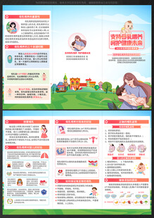 世界母乳喂养周三折页
