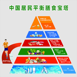 中国居民平衡膳食宝塔图