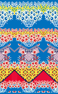 多彩几何民族风图案设计