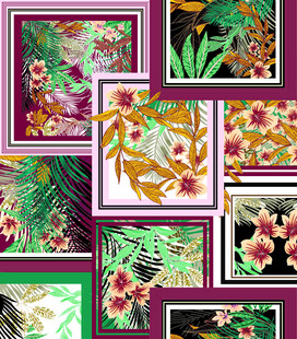 多彩花卉图案装饰画集合