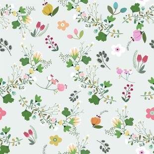 清新花卉图案背景