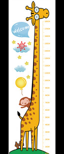 测量身高尺墙贴纸