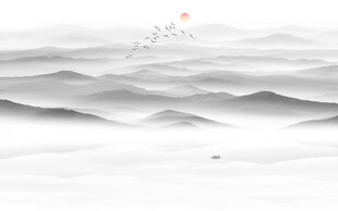 水墨山水图