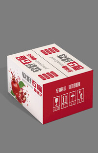 软籽石榴包装平面图