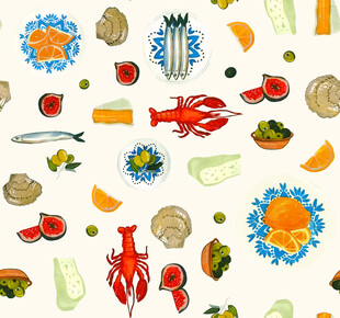 海洋食材图案