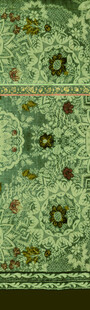 复古风绿色花纹图案