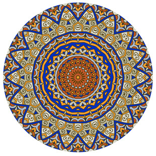 精美圆形民族风装饰图案