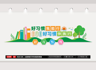 好习惯文化墙