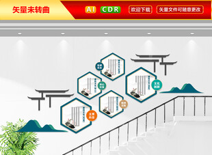 廉政楼梯文化墙