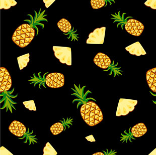 菠萝图案背景
