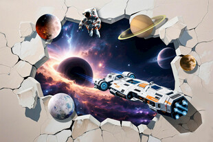 3D科幻世界立体画