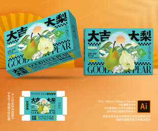 香梨包装 鸭梨礼盒