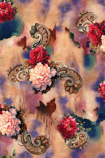 复古花卉图案纹理设计