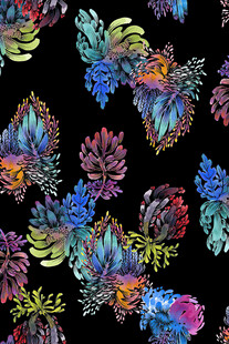 多彩花卉图案绚丽视觉盛宴