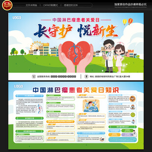 中国淋巴瘤患者关爱日展板