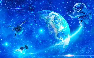 星空桌球室天花软膜背景墙