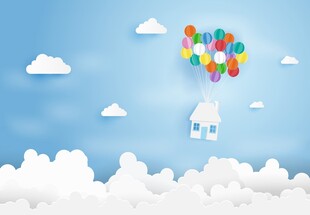 飞屋环游记梦幻天空场景