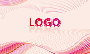 粉色渐变线条背景