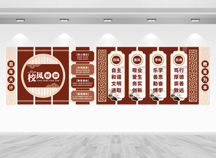 校风校训文化墙