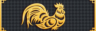 金色雄鸡图案
