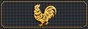 金色雄鸡图案