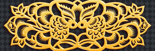 精美金色传统花纹图案