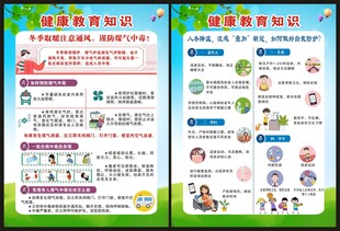 冬季健康教育海报