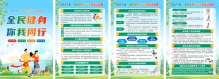 全民健身 活动展板