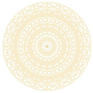 圆形米色古典花纹