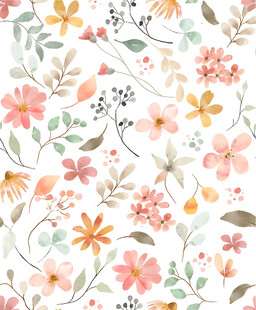 清新花卉图案背景